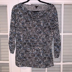 Ann Taylor 3/4 Sleeve Blouse, size Large